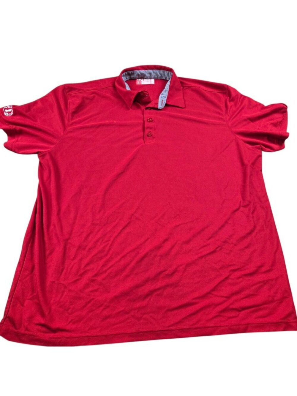 Oobe Chick-fil-A Polo Shirt Mens 2XL Red White Striped Short Sleeve